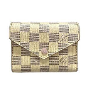 LOUIS VUITTON Portefeuille Victorine N64022 Rose Ballerine Damier